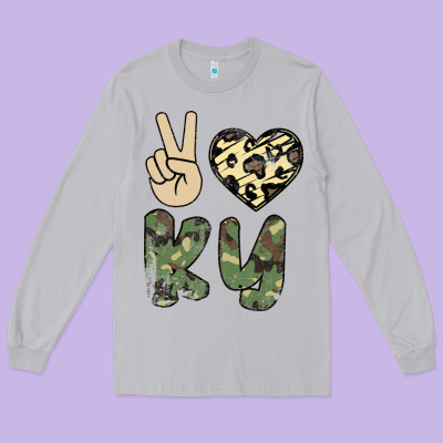 Peace Love Long Sleeve Tee Designed By Bettercallsaul