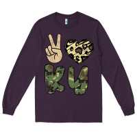 Plum Peace Love Long Sleeve Tee - Bettercallsaul