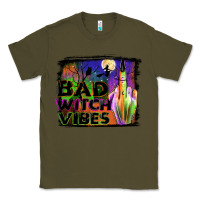 Army Green bad witch vibes Classic Tee - JahusDesignShop
