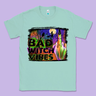 Bad Witch Vibes Classic Tee Designed By Jahusdesignshop