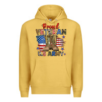 Antique Gold proud veteran u.s army Premium Hoodie - RanaPortraitStore