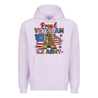 Lilac proud veteran u.s army Premium Hoodie - RanaPortraitStore
