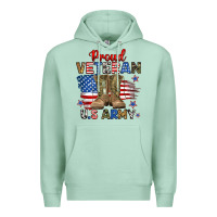 Seafoam proud veteran u.s army Premium Hoodie - RanaPortraitStore