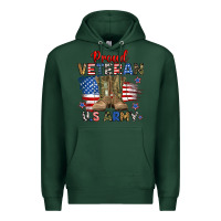 Sports Green proud veteran u.s army Premium Hoodie - RanaPortraitStore
