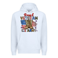 White proud veteran u.s army Premium Hoodie - RanaPortraitStore