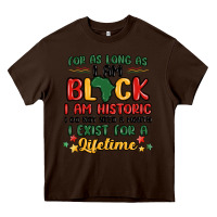 Chocolate Brown black history month malia Heavy Core Tee - MaliasSmallBusiness