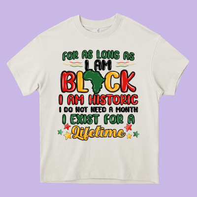 Black History Month Malia Heavy Core Tee Designed By Maliassmallbusiness