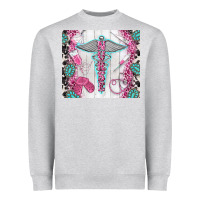 Heather Grey nurse Heavyweight Sweatshirt - TumblerDesignByShophia