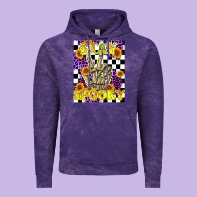 Stay Skeleton Hand Spooky Vintage Hoodie Designed By Lillyallendesigns