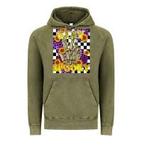 Vintage Olive stay skeleton hand spooky Vintage Hoodie - LillyAllenDesigns