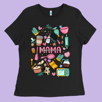 Can't Talk Right Now Doing Mama Stay At Home Stuff Ladies Tee Designed By Maliassmallbusiness