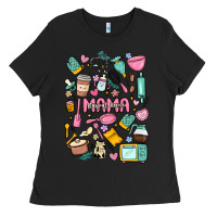 Black can't talk right now doing mama stay at home stuff Ladies Tee - MaliasSmallBusiness