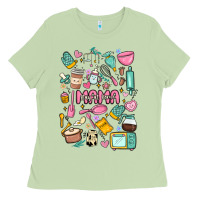 Matcha can't talk right now doing mama stay at home stuff Ladies Tee - MaliasSmallBusiness
