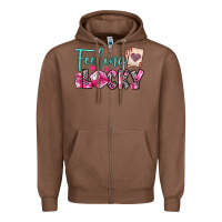 Chestnut feeling lucky Zipper Hoodie - OliviaCreatesArt