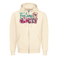 Sandshell feeling lucky Zipper Hoodie - OliviaCreatesArt