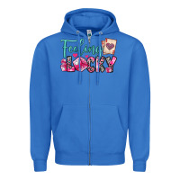 True Royal feeling lucky Zipper Hoodie - OliviaCreatesArt