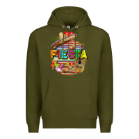 Army Green Fiesta Premium Hoodie - FaDigitalArtStudio