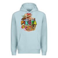 Blue Mist Fiesta Premium Hoodie - FaDigitalArtStudio