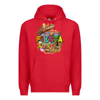Red Fiesta Premium Hoodie - FaDigitalArtStudio