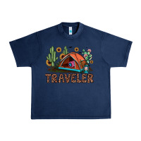 Navy traveler Urban Heavy Tee - JahusDesignShop