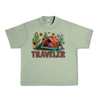 Oil Green traveler Urban Heavy Tee - JahusDesignShop
