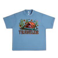Pebble Blue traveler Urban Heavy Tee - JahusDesignShop