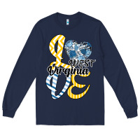 Navy Love West Virginia Long Sleeve Tee - Bettercallsaul