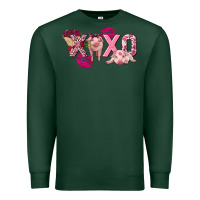 Sports Green Valentine's Day Pig Xoxo Premium Sweatshirt - FaDigitalArtStudio