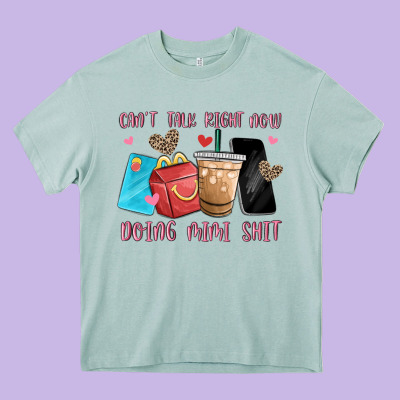 Can't Talk Right Now Doing Mimi Shit Heavy Core Tee Designed By Maliassmallbusiness