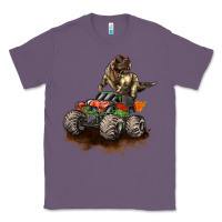 Lavender monster truck and t rex dinosaur Classic Tee - LillyAllenDesigns