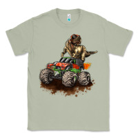 Matcha monster truck and t rex dinosaur Classic Tee - LillyAllenDesigns