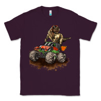 Plum monster truck and t rex dinosaur Classic Tee - LillyAllenDesigns