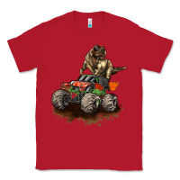 Red monster truck and t rex dinosaur Classic Tee - LillyAllenDesigns