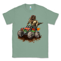 Sage monster truck and t rex dinosaur Classic Tee - LillyAllenDesigns