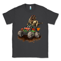 Smoke monster truck and t rex dinosaur Classic Tee - LillyAllenDesigns