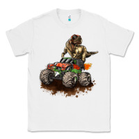 White monster truck and t rex dinosaur Classic Tee - LillyAllenDesigns