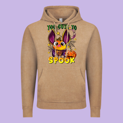 Too Cute To Spook Vintage Hoodie Designed By Lillyallendesigns