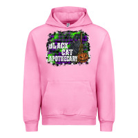 Fuchsia Pink black cat apothecary Urban Hoodie - SublimationCraftShop