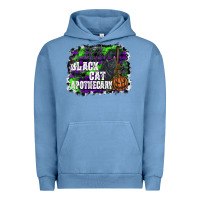 Pigment Pebble Blue black cat apothecary Urban Hoodie - SublimationCraftShop