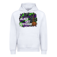 White black cat apothecary Urban Hoodie - SublimationCraftShop