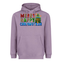 Lavender merry happy chrismukkah Heavyweight Hoodie - FaDigitalArtStudio
