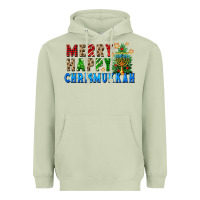 Matcha merry happy chrismukkah Heavyweight Hoodie - FaDigitalArtStudio