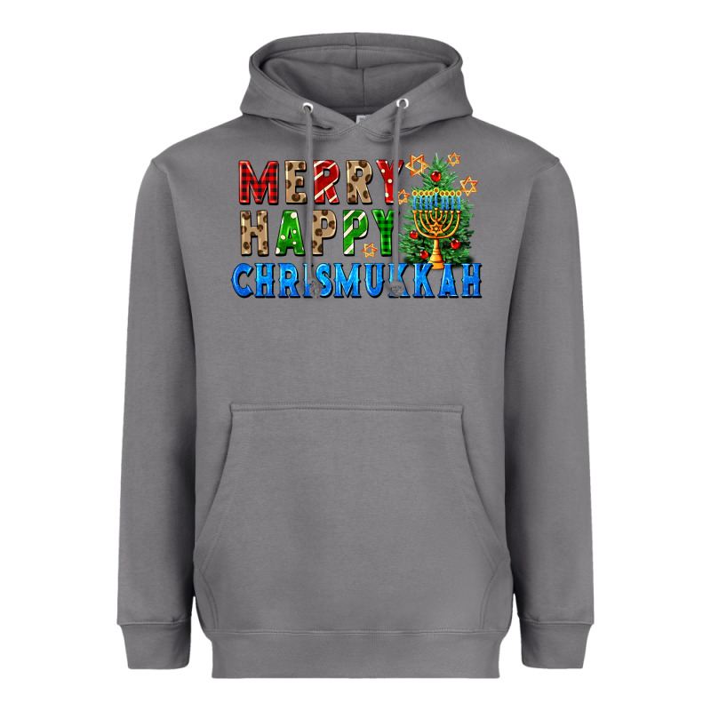 Merry Happy Chrismukkah Heavyweight Hoodie by FaDigitalArtStudio | Teevron