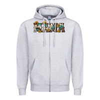 Heather Grey mama sunflower leopard Zipper Hoodie - OliviaCreatesArt