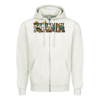 Oatmeal Heather mama sunflower leopard Zipper Hoodie - OliviaCreatesArt