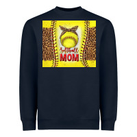 Navy softball with leopard tumbler tbs Heavyweight Sweatshirt - TumblerDesignByShophia