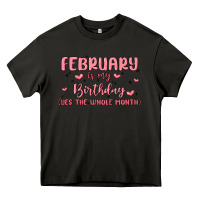 Asphalt february is my birthday yes the whole month malia Heavy Core Tee - MaliasSmallBusiness