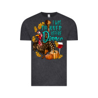 Vintage Black I Was Thinner Before Dinner Turkey Thanksgiving Vintage Tee - LillyAllenDesigns