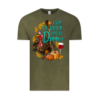 Vintage Olive I Was Thinner Before Dinner Turkey Thanksgiving Vintage Tee - LillyAllenDesigns