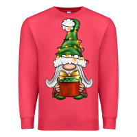 Cardinal Christmas Gnome With Gift Premium Sweatshirt - BundleAndBundleShop